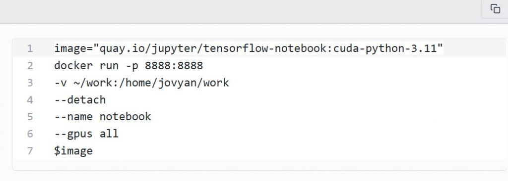  Launch Jupyter Notebook Container