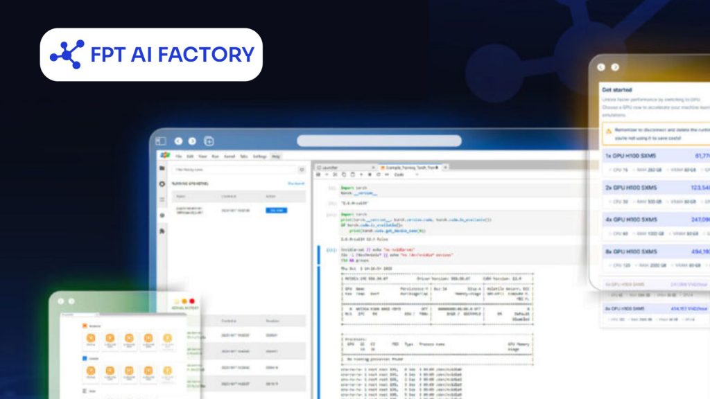 FPT AI Factory offers an AI Notebook with scalable features