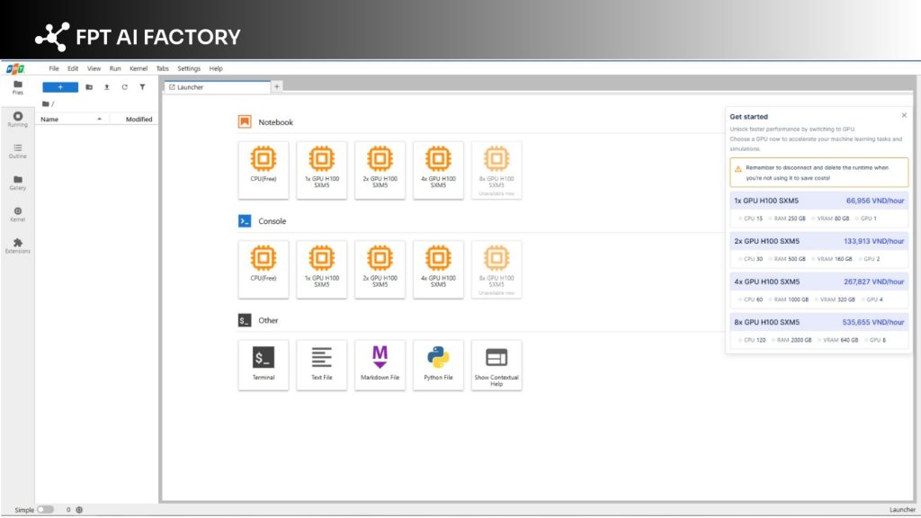 running Notebook locally with platforms