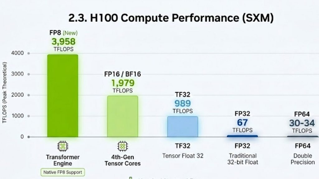 NVIDIA H100 GPU's peak feature