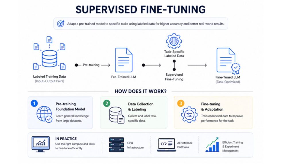 supervised fine-tuning process