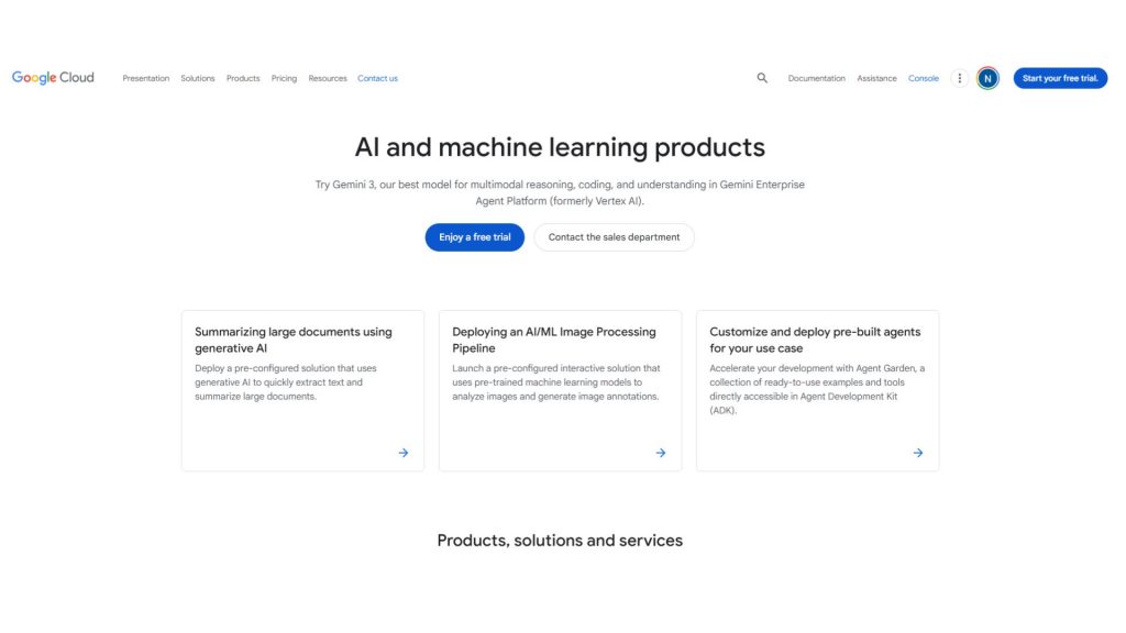 Google Cloud platforms services