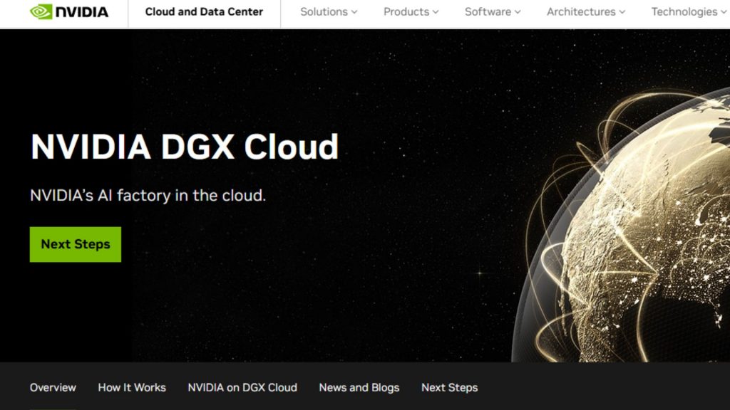 NVIDIA DGX Cloud provide gpu