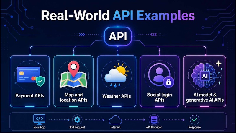 Real world API examples are used in many cases