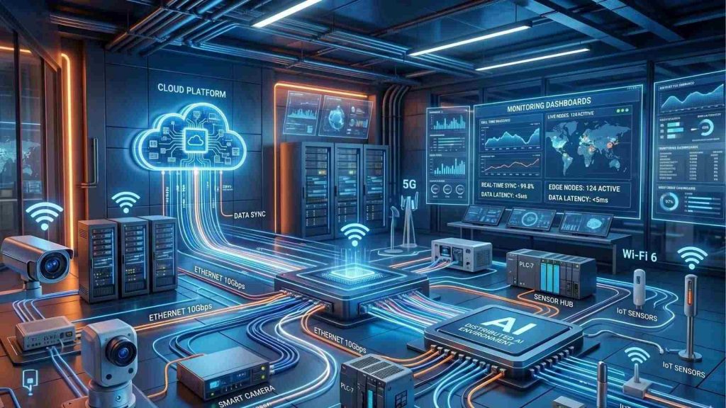 Communication networks for edge AI