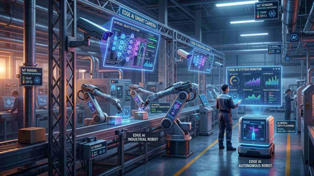 AI models process and analyze data locally
