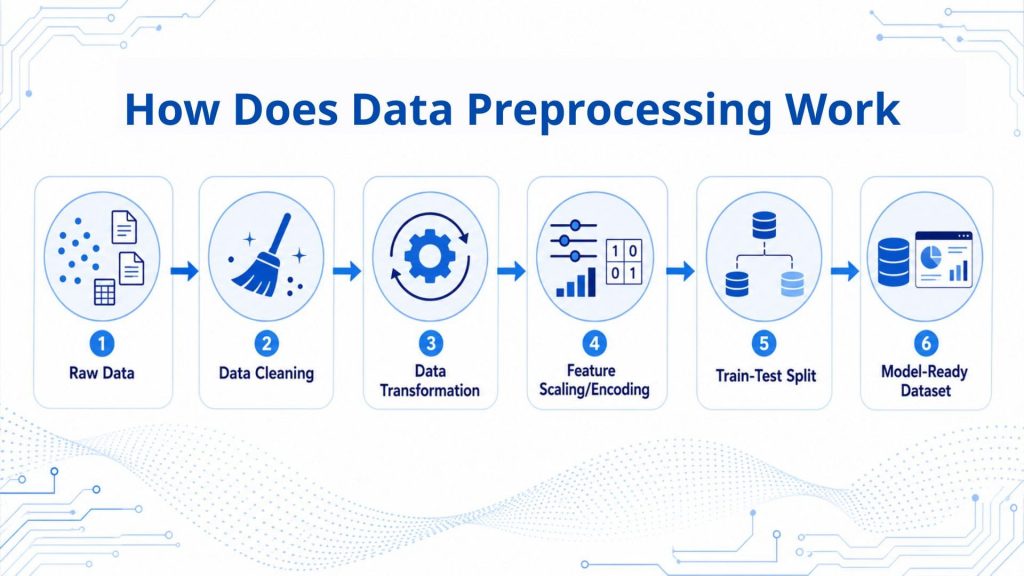 how does data preprocessing work