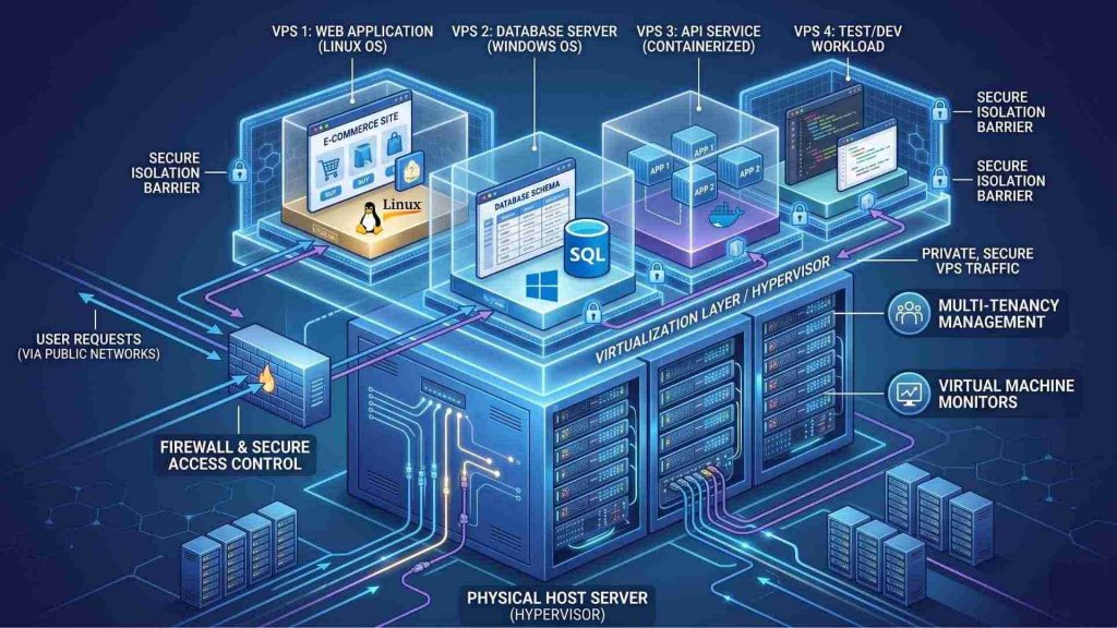 virtual server can be isolated