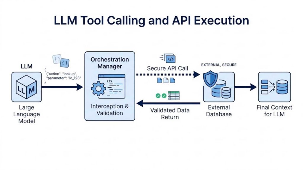 llm tool calling and api execution workflow