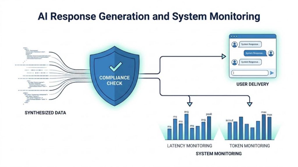 ai response generation and system monitoring workflow