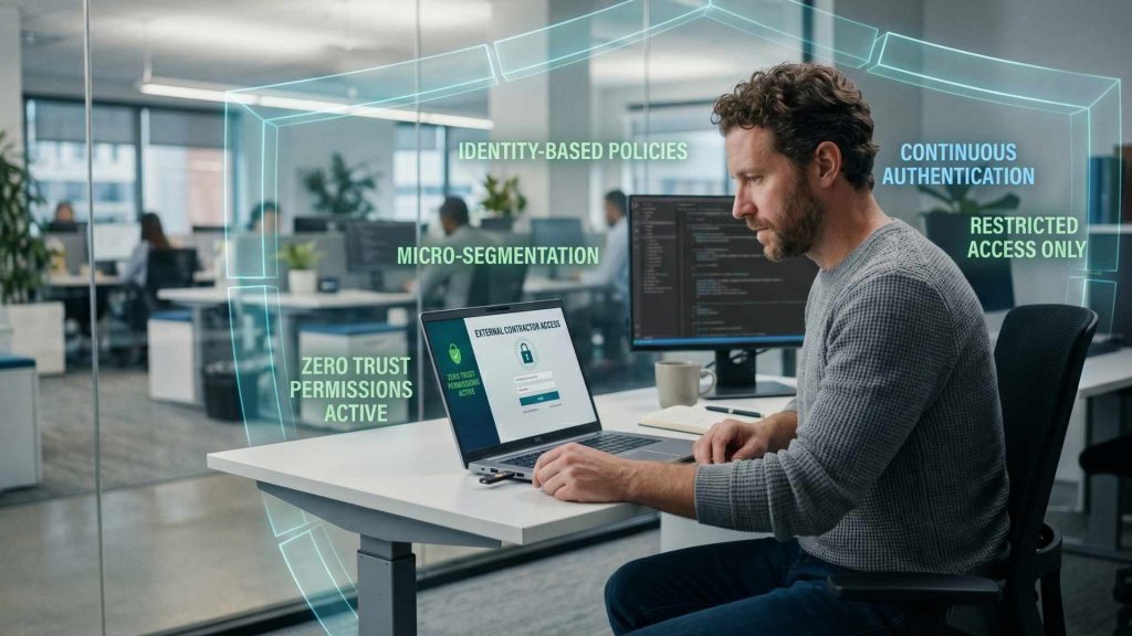 Third-party access can be restricted with zero trust