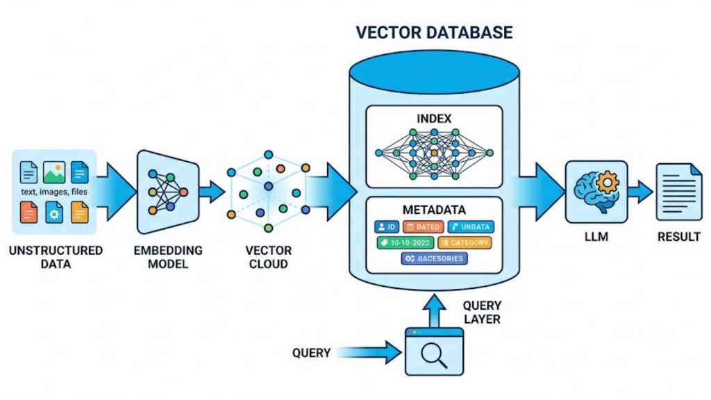 vector database architecture diagram