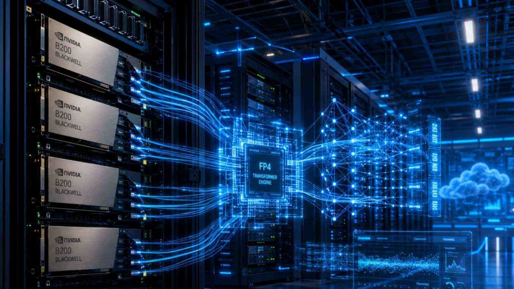 nvidia b200 blackwell platform for large language models