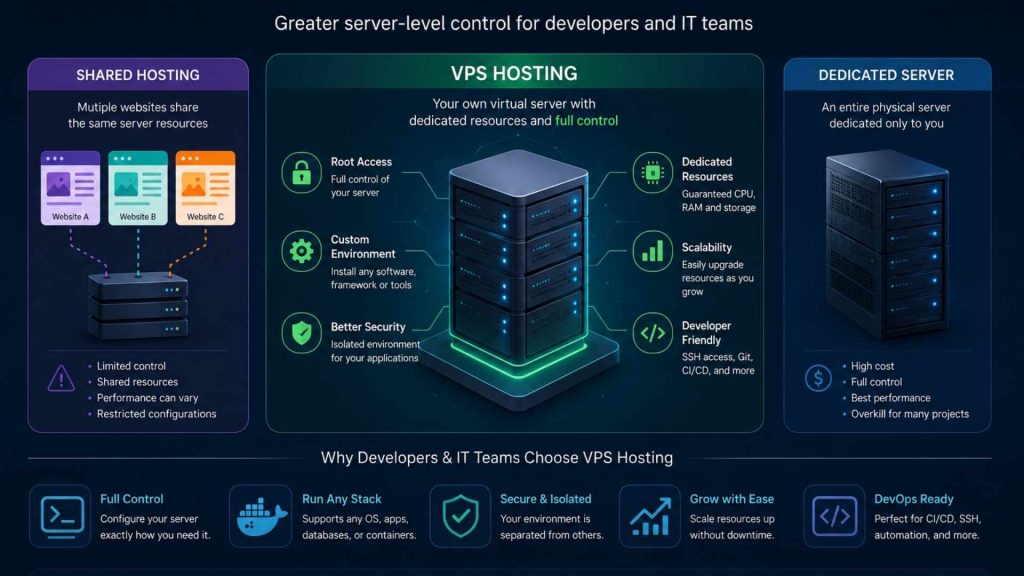 vps can be used when team need level control