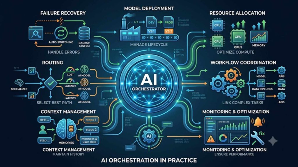 Core architectural capabilities driving scalable, resilient and dynamic AI orchestration