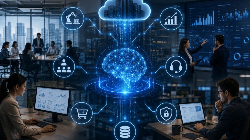 Enterprise AI integrating AI, enterprise data and business workflows to drive scalable operations