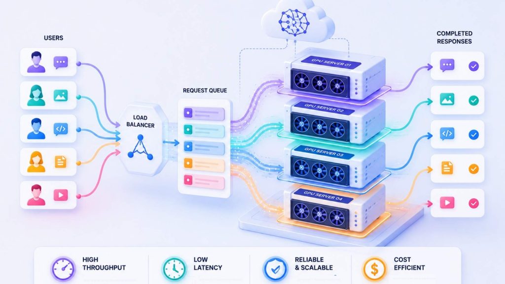 optimized inference supports high volumes of concurrent AI requests