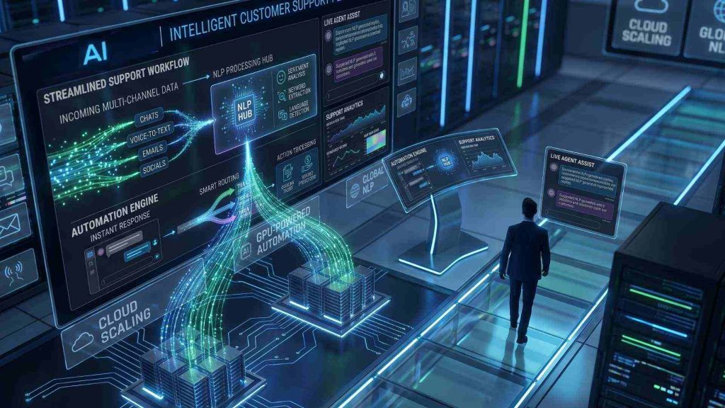 NLP streamlines customer support through intelligent automation